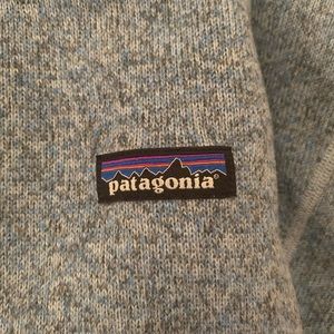 Patagonia blue quarter zip